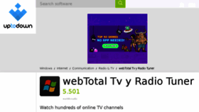 What Webtotal-tv-y-radio-tuner.en.uptodown.com website looked like in 2018 (6 years ago)
