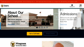 What Wesgreeninternationalschool-sharjah.com website looked like in 2018 (6 years ago)