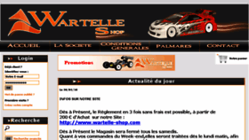 What Wartelle-shop.com website looked like in 2018 (6 years ago)