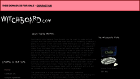 What Witchboard.com website looked like in 2018 (6 years ago)