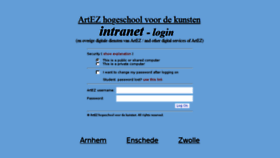 What Webmail.artez.nl website looked like in 2018 (6 years ago)