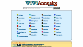 What Wiwiannuaire.com website looked like in 2018 (6 years ago)