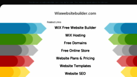 What Wixwebsitebuilder.com website looked like in 2018 (6 years ago)