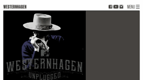 What Westernhagen.de website looked like in 2018 (6 years ago)