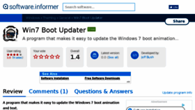 What Win7-boot-updater.software.informer.com website looked like in 2018 (6 years ago)