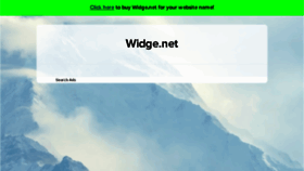 What Widge.net website looked like in 2018 (6 years ago)