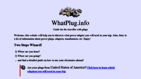 What Whatplug.info website looked like in 2018 (6 years ago)