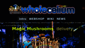 What Wholecelium.com website looked like in 2018 (6 years ago)