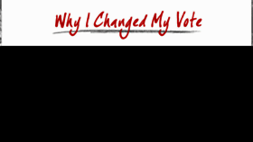 What Whyichangedmyvote.com website looked like in 2018 (6 years ago)