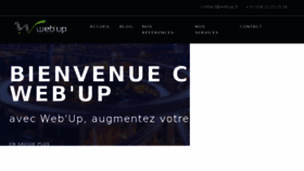 What Webup.fr website looked like in 2018 (6 years ago)