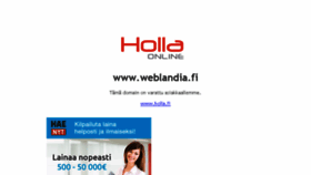 What Weblandia.fi website looked like in 2018 (6 years ago)
