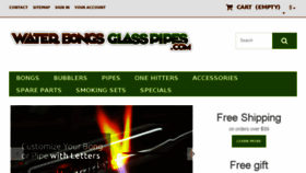 What Water-bongs-glass-pipes.com website looked like in 2018 (6 years ago)