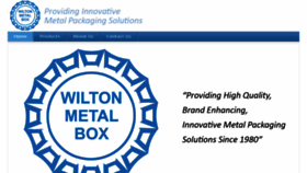 What Wiltonmetalbox.com website looked like in 2018 (6 years ago)
