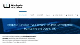 What Winchesterinnovation.co.uk website looked like in 2018 (6 years ago)