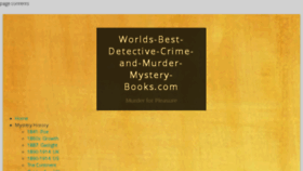 What Worlds-best-detective-crime-and-murder-mystery-books.com website looked like in 2018 (6 years ago)