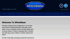 What Wheelbase.uk.com website looked like in 2018 (6 years ago)