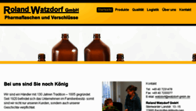 What Watzdorf-gmbh.de website looked like in 2018 (6 years ago)