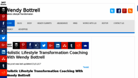 What Wendybottrell.com website looked like in 2018 (6 years ago)