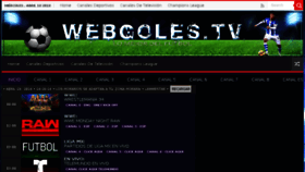 What Webgoles.tv website looked like in 2018 (6 years ago)