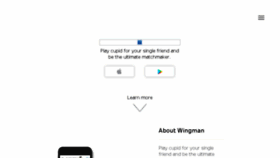 What Wingmanapp.com website looked like in 2018 (6 years ago)