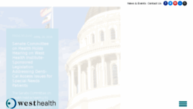 What Westhealth.org website looked like in 2018 (6 years ago)