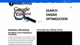 What Webstarzmarketing.com website looked like in 2018 (6 years ago)