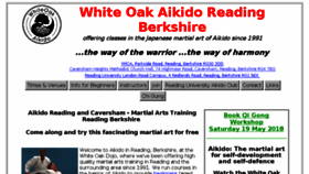 What Whiteoak-aikido.co.uk website looked like in 2018 (6 years ago)