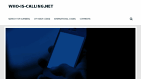 What Who-is-calling.net website looked like in 2018 (6 years ago)