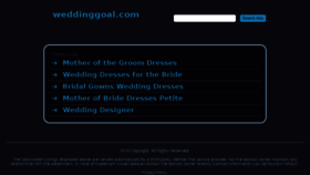 What Weddinggoal.com website looked like in 2018 (6 years ago)