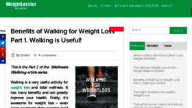 What Weightlosster.com website looked like in 2018 (6 years ago)
