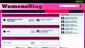 What Womensblog.org website looked like in 2018 (6 years ago)