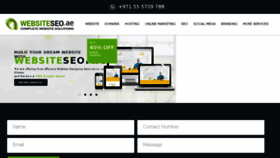 What Websiteseo.ae website looked like in 2018 (6 years ago)