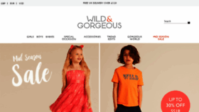 What Wildandgorgeous.co.uk website looked like in 2018 (6 years ago)