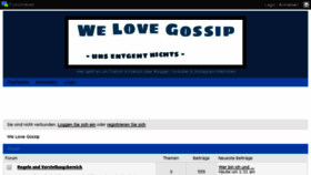 What Welovegossip.forumieren.com website looked like in 2018 (6 years ago)