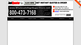 What Wholesalesignsuperstore.com website looked like in 2018 (6 years ago)
