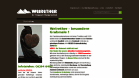 What Weirether.de website looked like in 2018 (8 years ago)