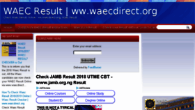 What Waecdirect-org.blogspot.com.ng website looked like in 2018 (6 years ago)