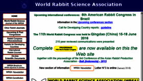 What World-rabbit-science.com website looked like in 2018 (6 years ago)