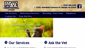 What Wakefieldpetvet.com website looked like in 2018 (6 years ago)