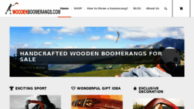 What Woodenboomerangs.com website looked like in 2018 (6 years ago)