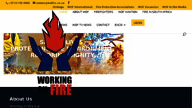 What Workingonfire.org website looked like in 2018 (6 years ago)