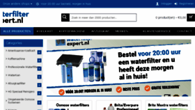 What Waterfilterexpert.nl website looked like in 2018 (6 years ago)