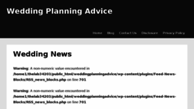 What Weddingplanningadvice.net website looked like in 2018 (6 years ago)