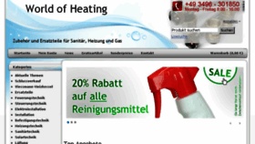 What World-of-heating.de website looked like in 2018 (6 years ago)