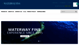 What Waterwayfins.com website looked like in 2018 (5 years ago)