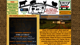 What Windyhillfarmnc.com website looked like in 2018 (6 years ago)