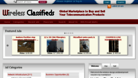 What Wirelessclassifieds.com website looked like in 2018 (6 years ago)