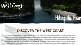 What Westcoasttrail.com website looked like in 2018 (6 years ago)