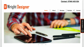 What Wrightdesigner.co.uk website looked like in 2018 (6 years ago)