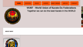 What Wukf-karate.org website looked like in 2018 (6 years ago)